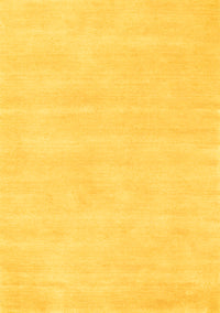 Abstract Yellow Contemporary Rug, con144yw