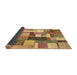 Sideview of Patchwork Brown Transitional Rug, con1450brn