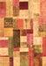 Patchwork Orange Transitional Rug, con1450org