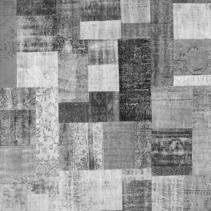 Patchwork Gray Transitional Rug, con1450gry
