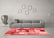 Transitional Red Washable Rugs