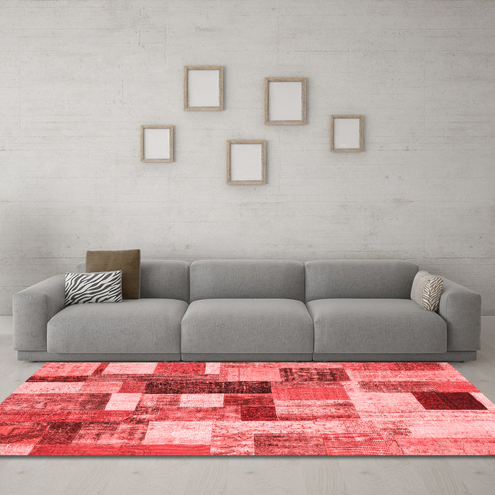 Transitional Red Washable Rugs