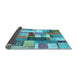 Sideview of Patchwork Light Blue Transitional Rug, con1450lblu