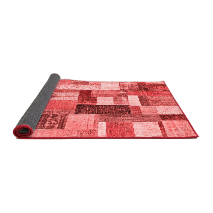 Patchwork Red Transitional Area Rugs