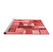 Transitional Red Washable Rugs