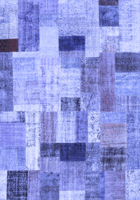 Patchwork Blue Transitional Rug, con1451blu