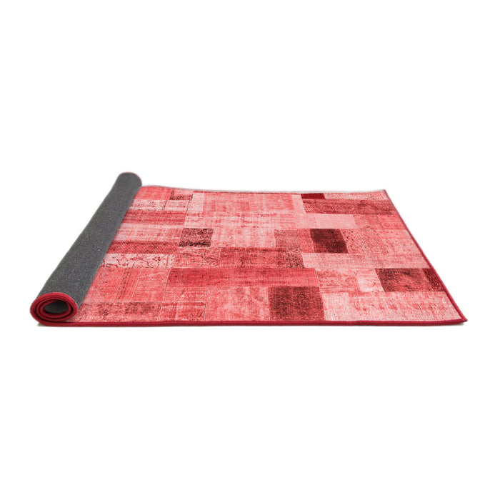 Patchwork Red Transitional Area Rugs