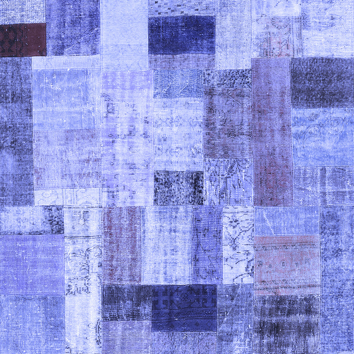 Patchwork Blue Transitional Rug, con1451blu