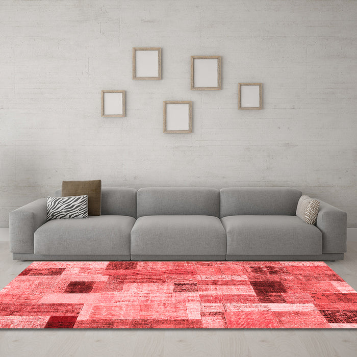 Transitional Red Washable Rugs