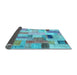 Sideview of Patchwork Light Blue Transitional Rug, con1451lblu