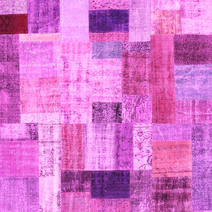 Patchwork Pink Transitional Rug, con1451pnk