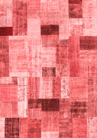 Patchwork Red Transitional Rug, con1451red