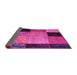 Sideview of Patchwork Pink Transitional Rug, con1452pnk