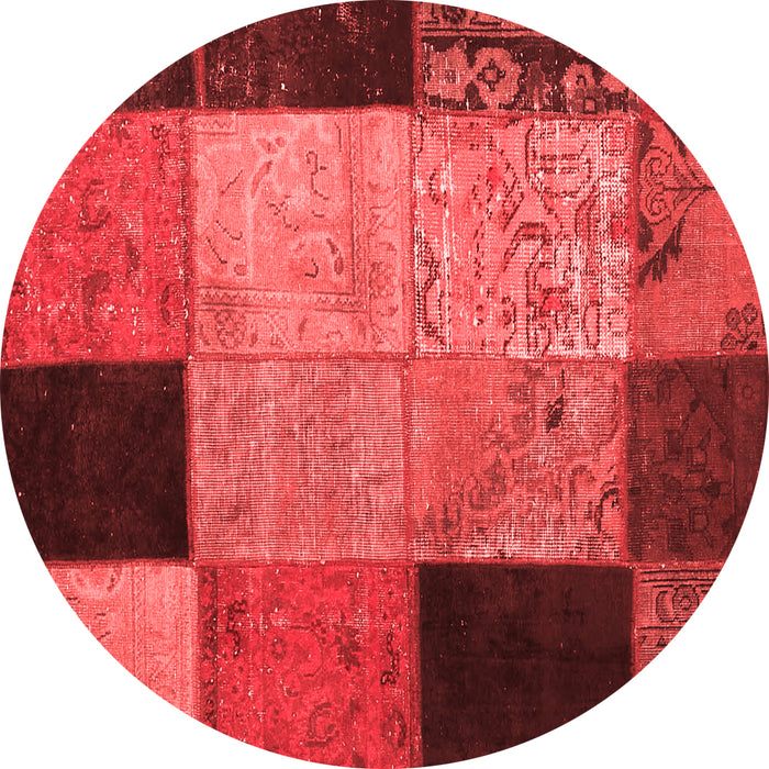Patchwork Red Transitional Rug, con1452red