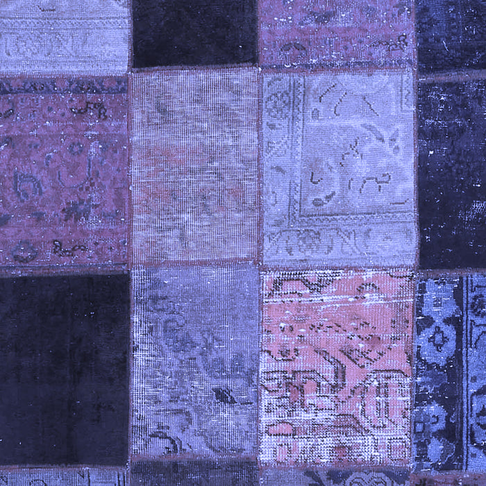 Patchwork Blue Transitional Rug, con1452blu