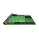 Sideview of Patchwork Emerald Green Transitional Rug, con1452emgrn