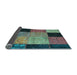 Sideview of Patchwork Light Blue Transitional Rug, con1452lblu