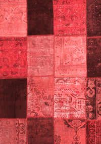 Patchwork Red Transitional Rug, con1452red