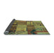 Sideview of Patchwork Light Blue Transitional Rug, con1453lblu