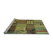 Sideview of Machine Washable Patchwork Light Blue Transitional Rug, wshcon1453lblu