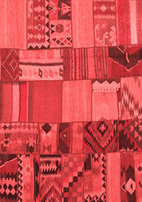 Patchwork Red Transitional Rug, con1453red