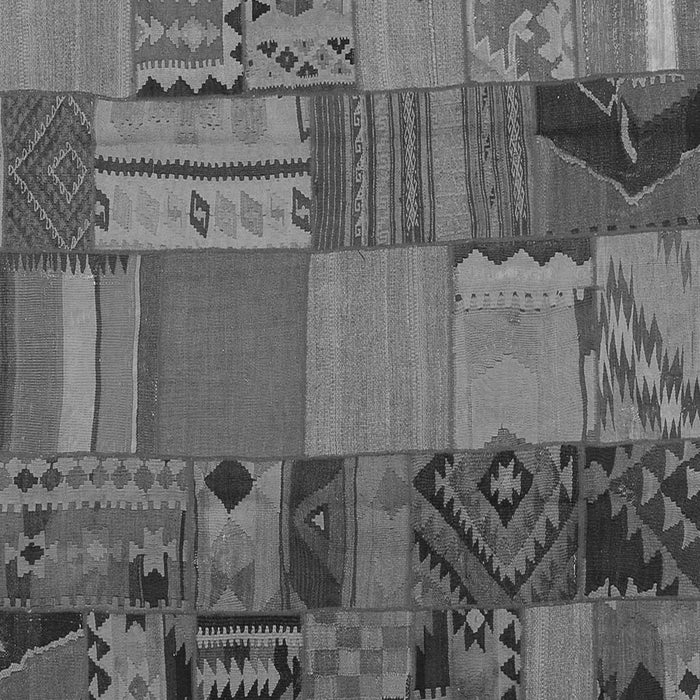 Patchwork Gray Transitional Rug, con1453gry