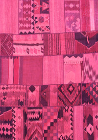 Patchwork Pink Transitional Rug, con1453pnk