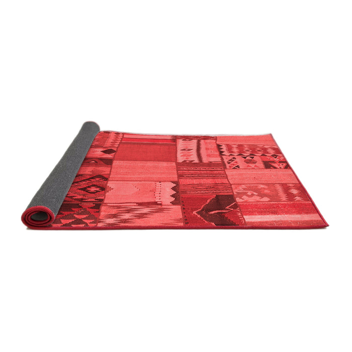 Patchwork Red Transitional Area Rugs