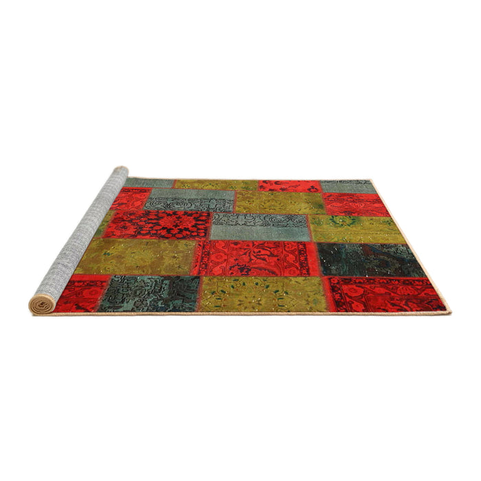 Serging Thickness of Machine Washable Contemporary Brown Rug, wshcon1454