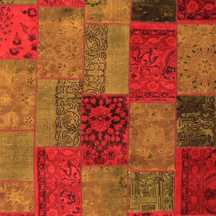 Serging Thickness of Machine Washable Patchwork Orange Transitional Area Rugs, wshcon1454org