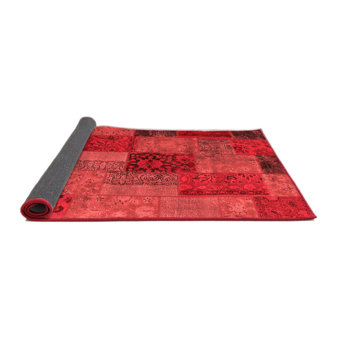 Patchwork Red Transitional Area Rugs