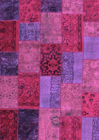 Patchwork Purple Transitional Rug, con1454pur