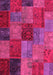 Patchwork Pink Transitional Rug, con1454pnk