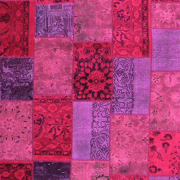 Patchwork Pink Transitional Rug, con1454pnk