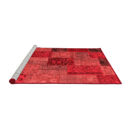 Transitional Red Washable Rugs