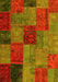 Patchwork Yellow Transitional Rug, con1454yw