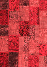 Patchwork Red Transitional Rug, con1454red