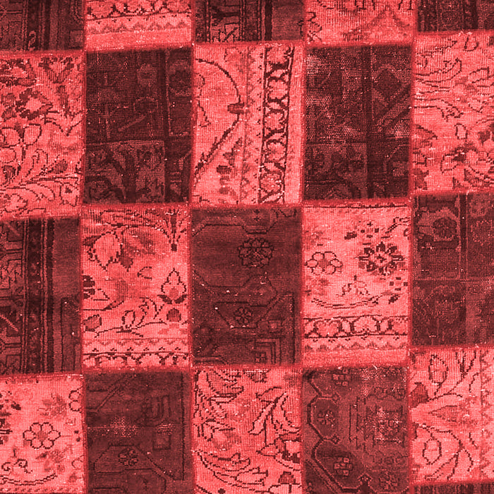 Patchwork Red Transitional Area Rugs