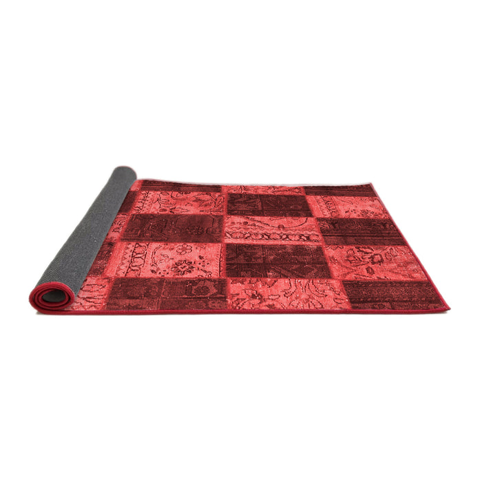 Patchwork Red Transitional Area Rugs