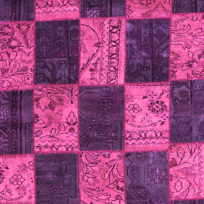 Patchwork Pink Transitional Rug, con1455pnk