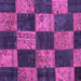 Square Patchwork Purple Transitional Rug, con1455pur