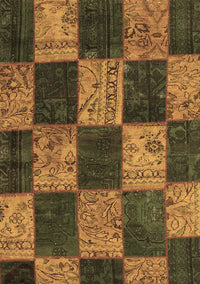 Patchwork Brown Transitional Rug, con1455brn