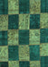 Patchwork Turquoise Transitional Rug, con1455turq