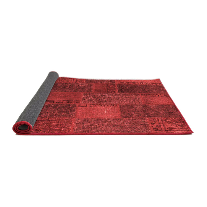 Patchwork Red Transitional Area Rugs