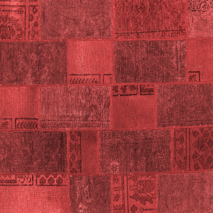 Patchwork Red Transitional Rug, con1456red