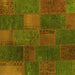 Square Patchwork Yellow Transitional Rug, con1456yw