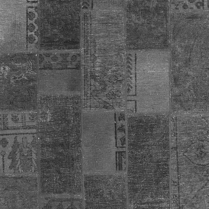 Serging Thickness of Machine Washable Patchwork Gray Transitional Rug, wshcon1456gry