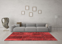Transitional Red Washable Rugs