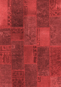 Patchwork Red Transitional Rug, con1456red