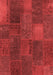 Patchwork Red Transitional Area Rugs